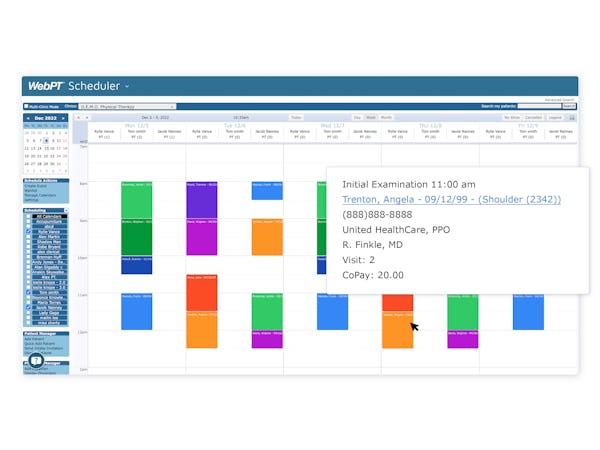 WebPT screenshot: Make intelligent business decisions with real-time data at your fingertips.
