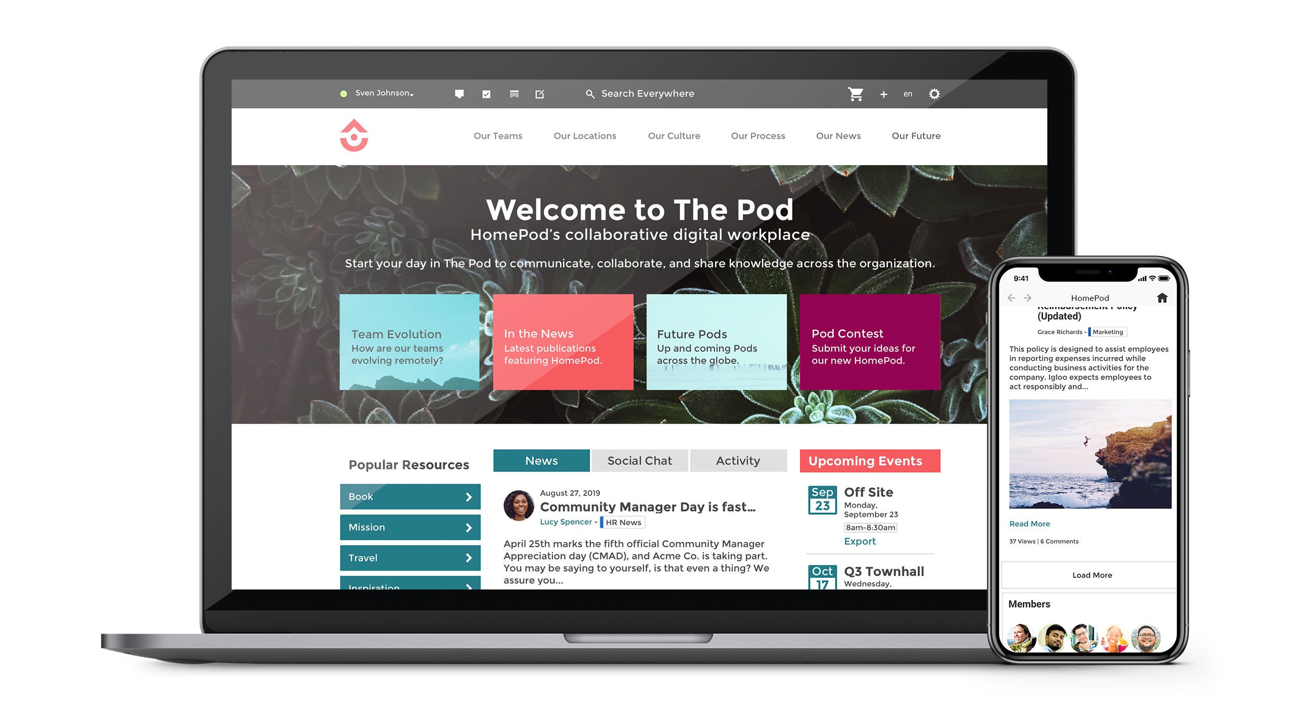 Igloo Website Mockup HomePod
