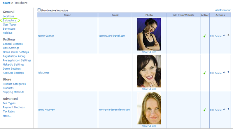 Main Street Sites Software - Main Street Sites instructors