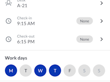 WorkInSync Software - Setting Work Preferences on the App and meal booking
