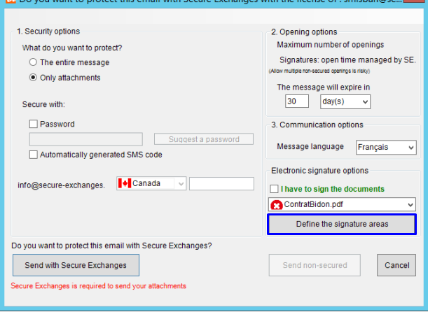 Secure Exchanges Logiciel - 5