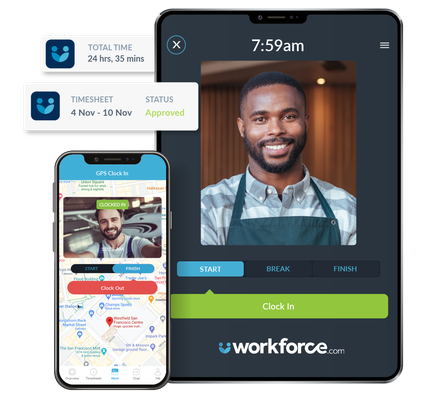 Workforce.com Software - Mobile and Tablet Time Clock