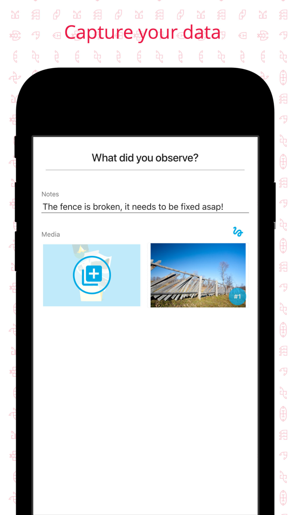 Capture data in multiple formats including multiple choice, text input, numerical input, barcode scanning, and more