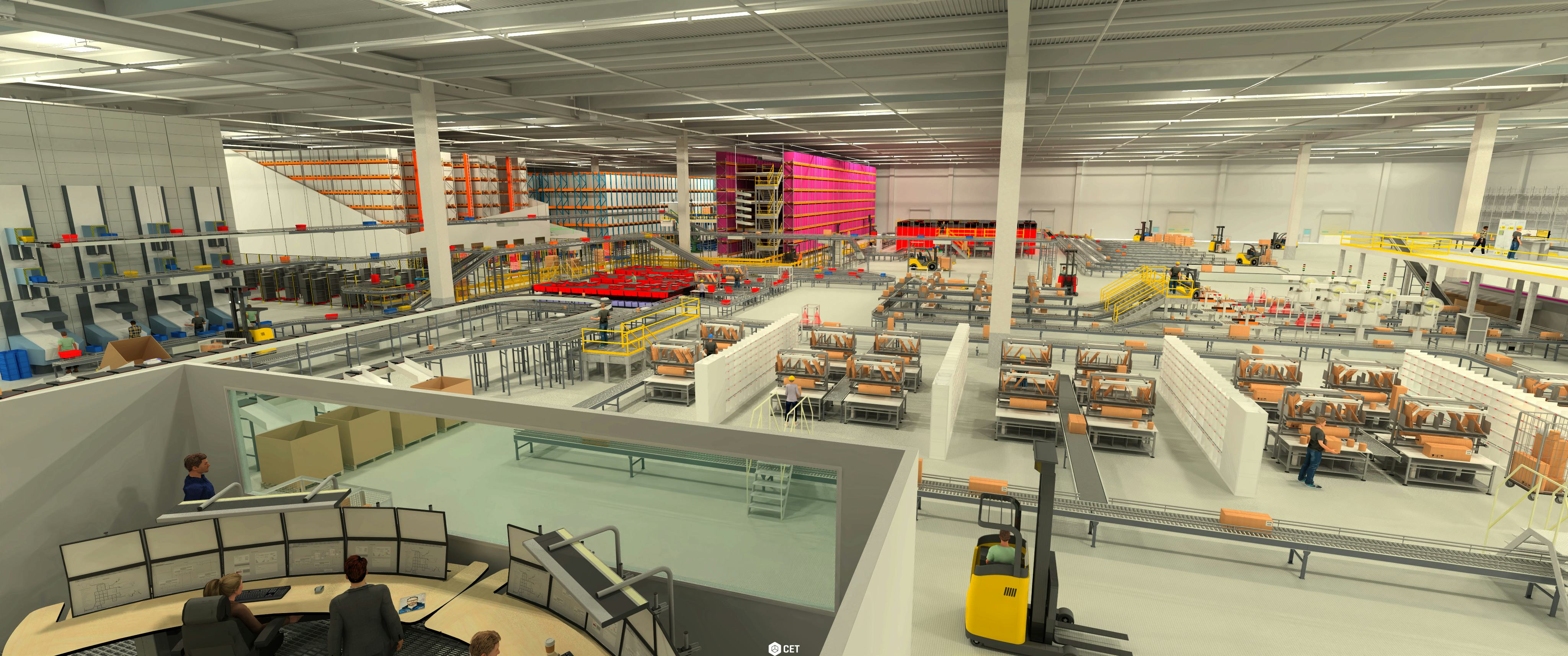 CET Material Handling Software - CET Material Handling's integrated PhotoLab rendering software allows you to create stunning, photorealistic visualizations of your designs with state-of-the-art rendering technology, including ultra-high-resolution 4K output.