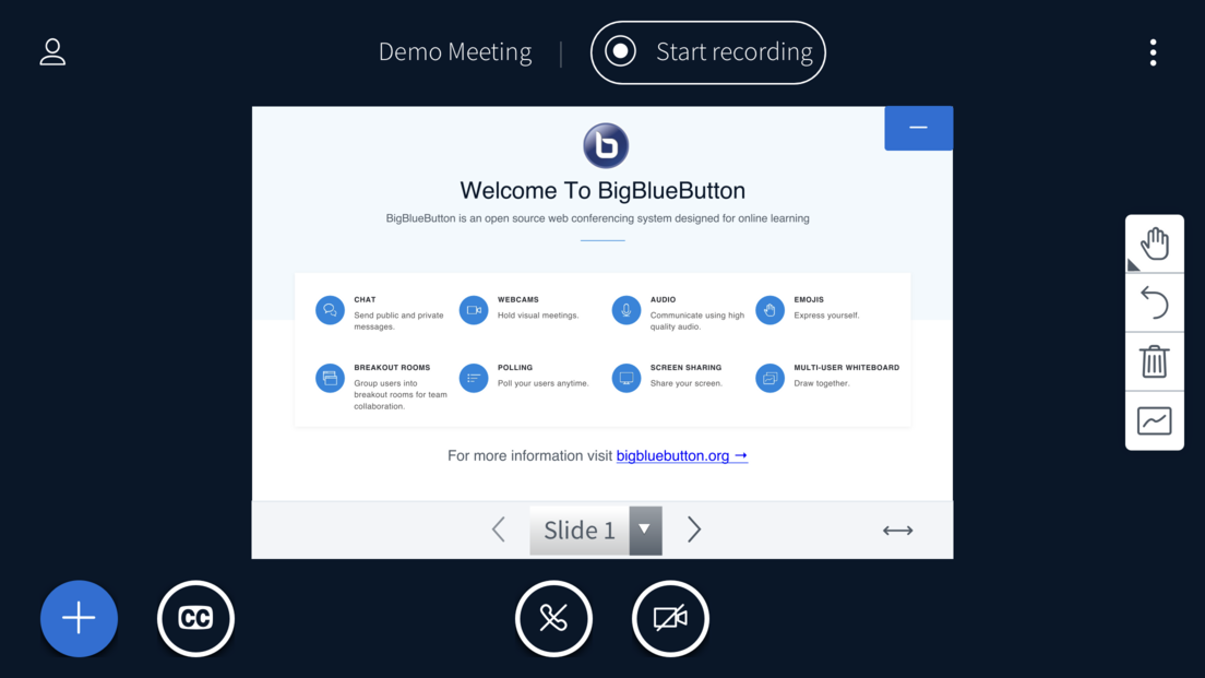 BigBlueButton demo meeting