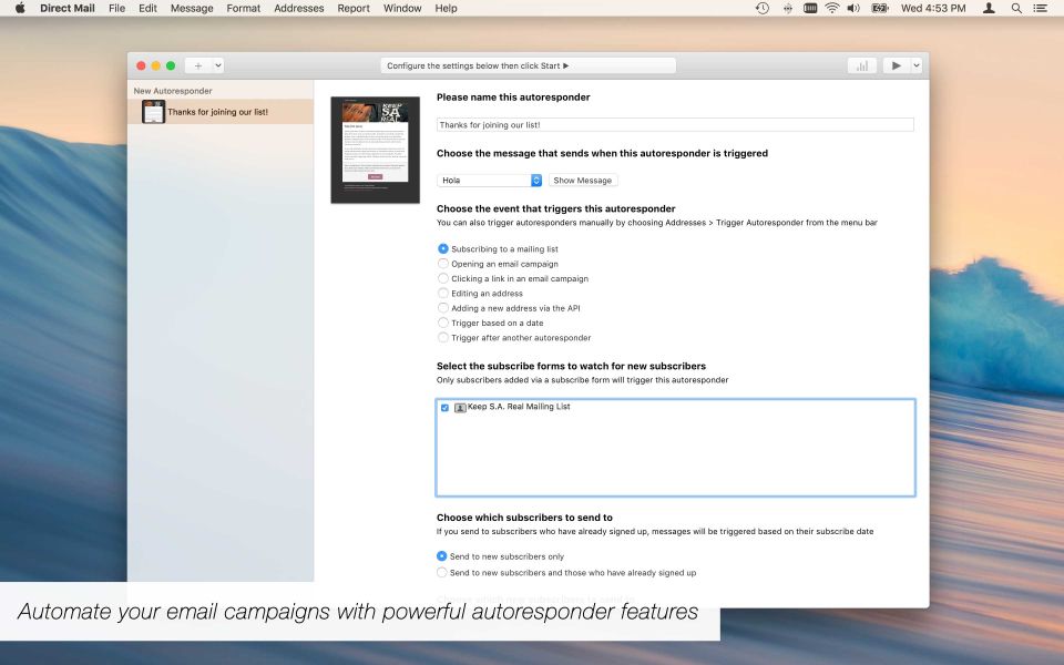direct mail for mac review