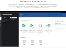 Zoho Desk Software - Help Center Customization