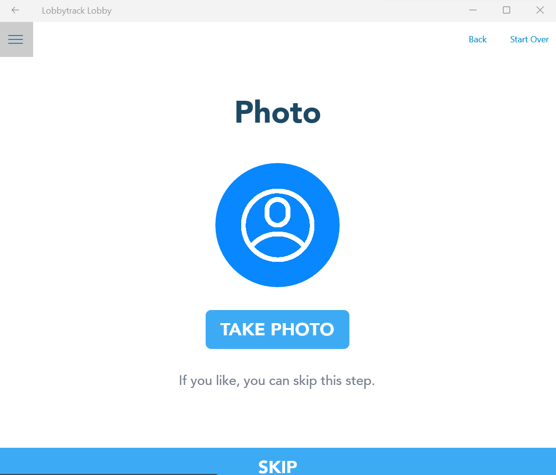 Lobbytrack Software - Capture photos for badges