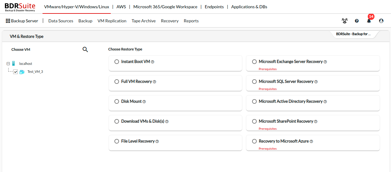 Vembu BDR Software - 2