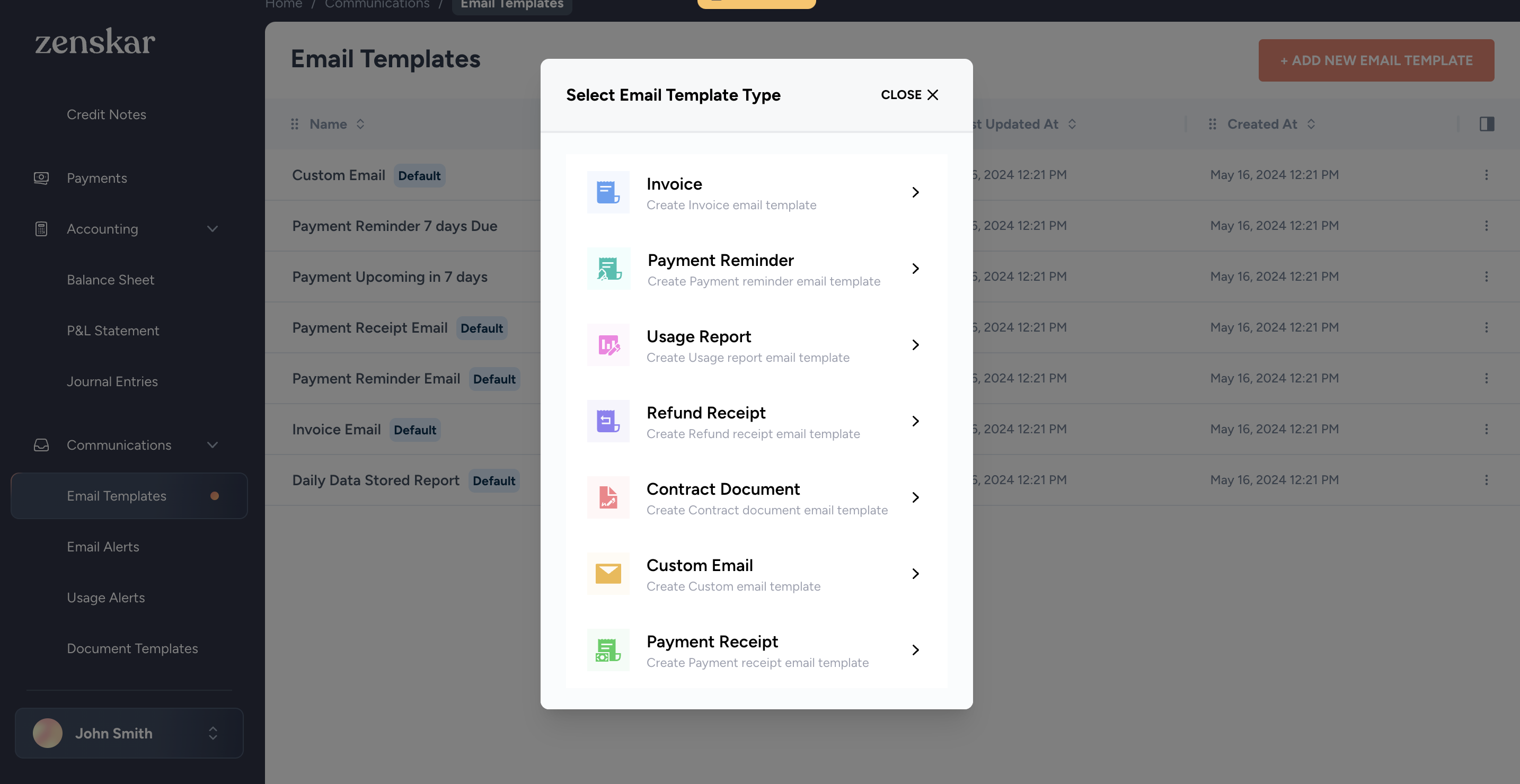 Zenskar Software - Send invoices, payment reminders, usage reports and more to your customers.