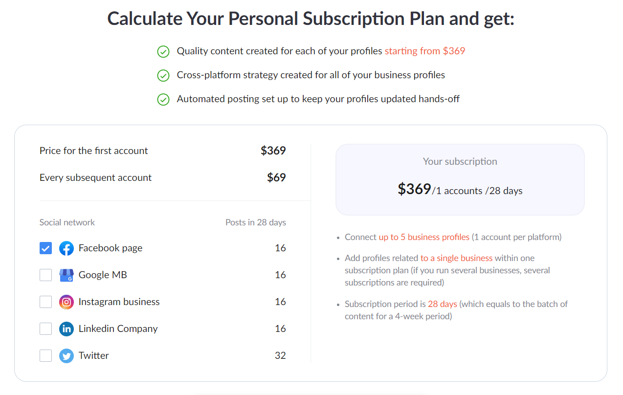 CONTENIVE Software - Calculate your personal subscription plan