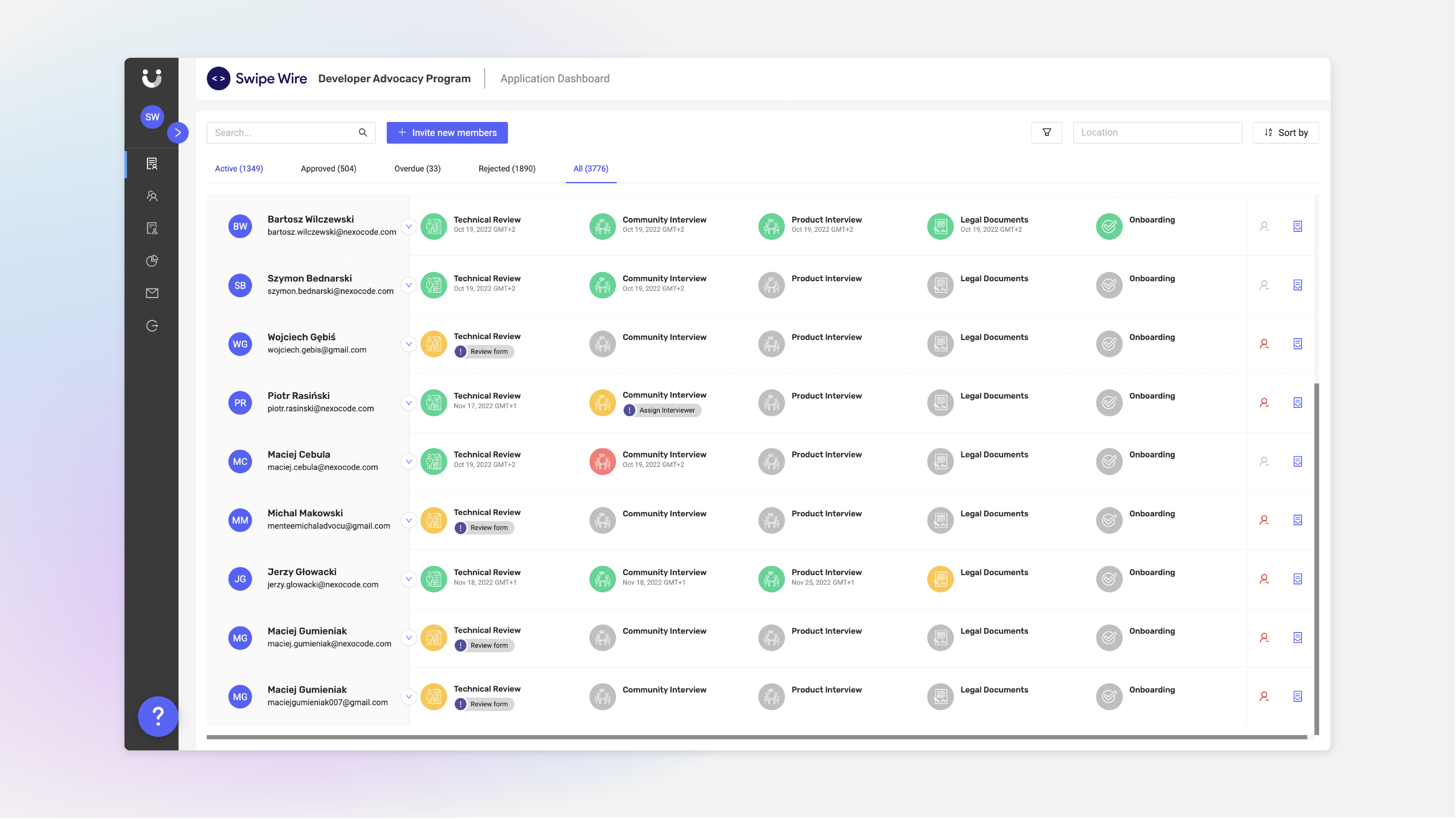 Centralize, and automate application process to review more applications in less time. Create custom workflows and efficiently manage all your operations in one place. Introduce a globally unified process and a single source of data.