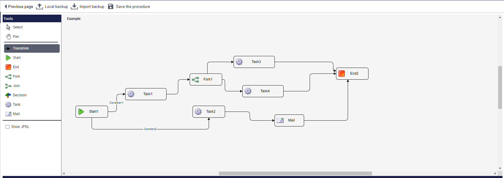 DOCUBASE Software - Drag and drop workflow builder