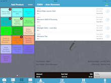 iVend Retail Software - iVend Mobile Point of Sale (mPOS) features a colorful, easy to use interface for Item Selection.