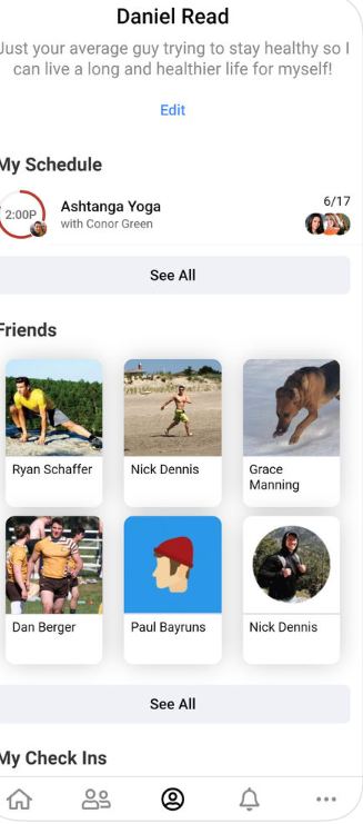 fitDEGREE Software - fitDegree : Member profile
