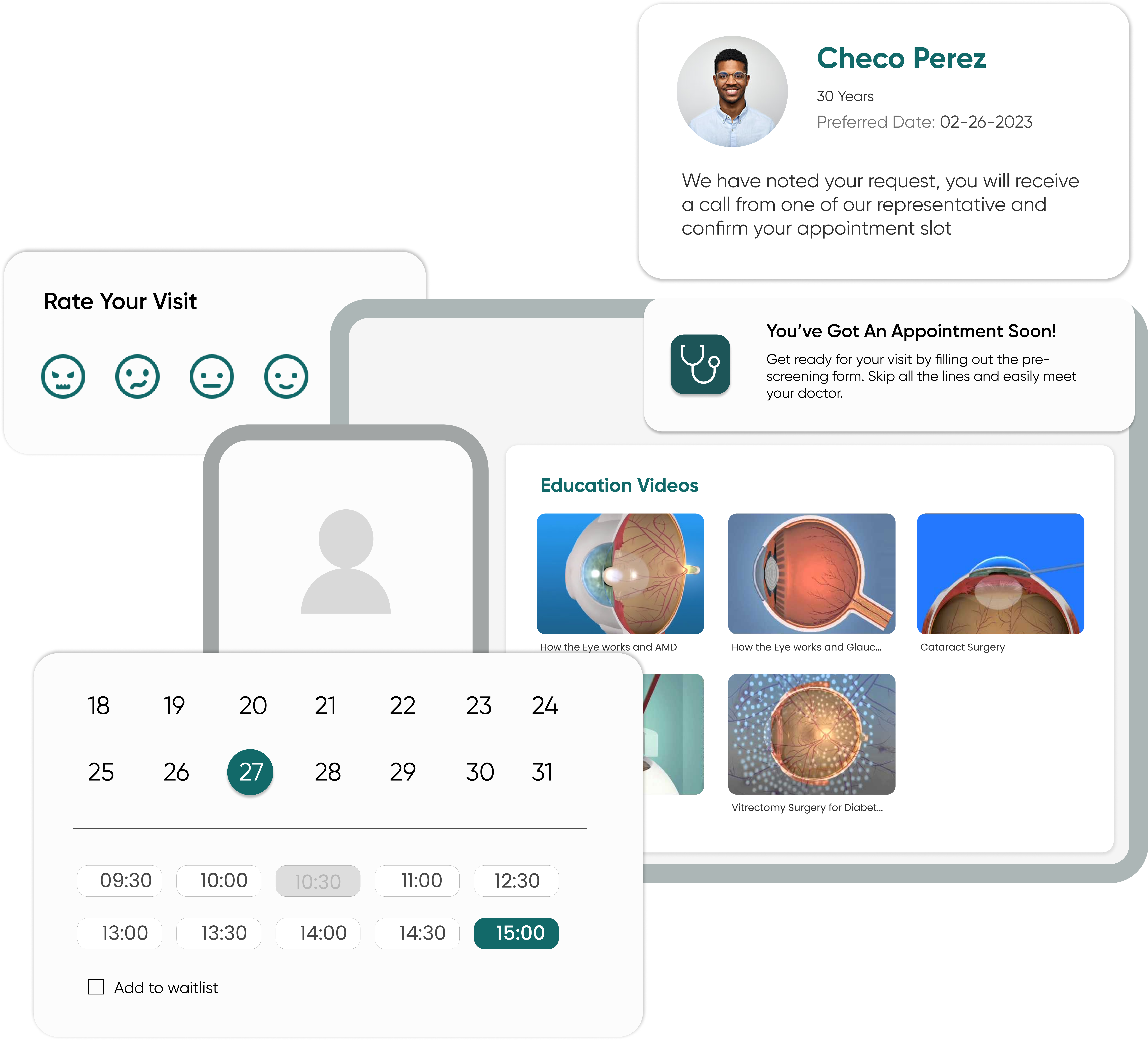 Personalized Patient Engagement: Extensive solutions to simplify patient communication, provide modern experiences, educate patients, get valuable feedback, and more.