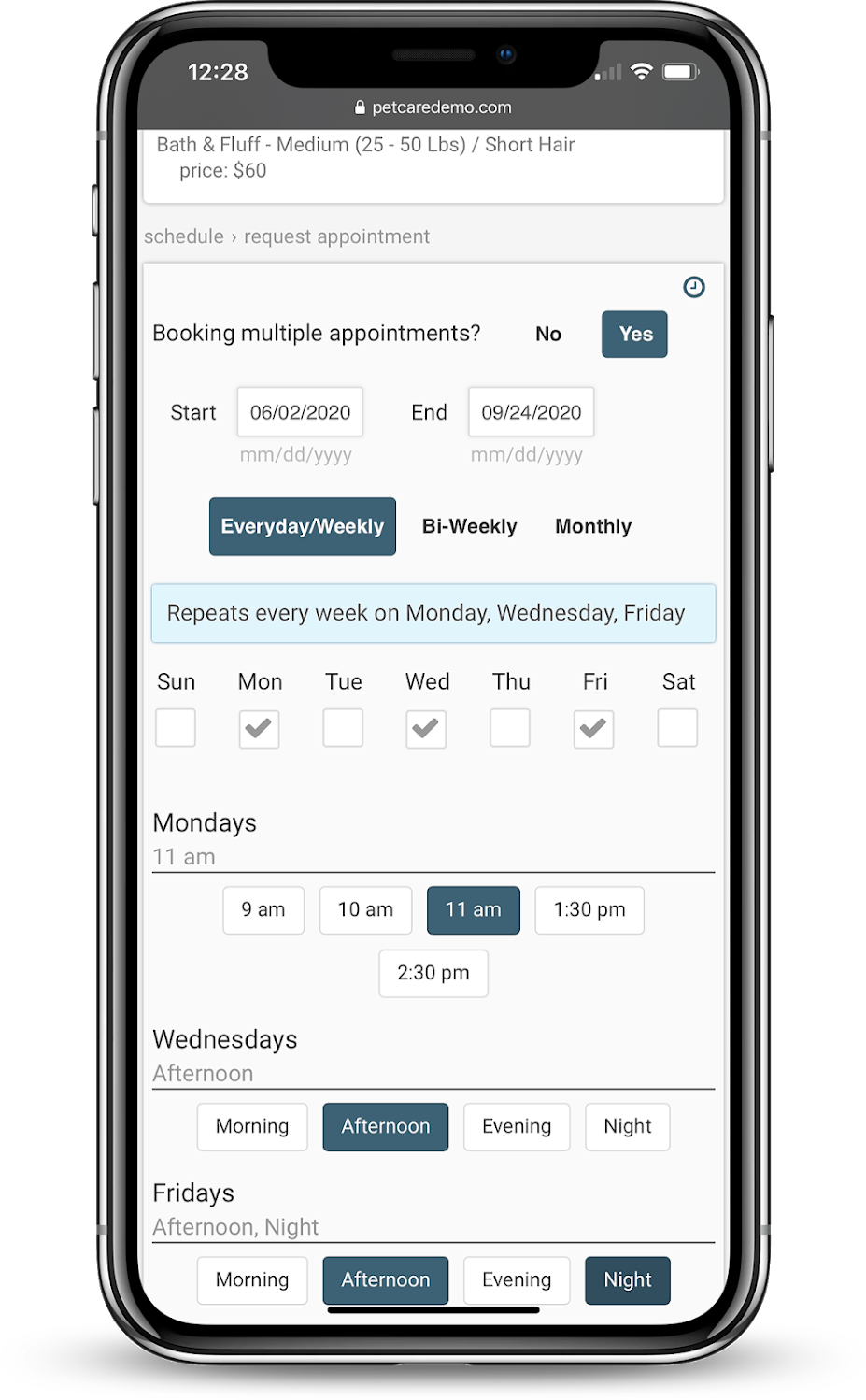 Easy Busy Pets appointment booking