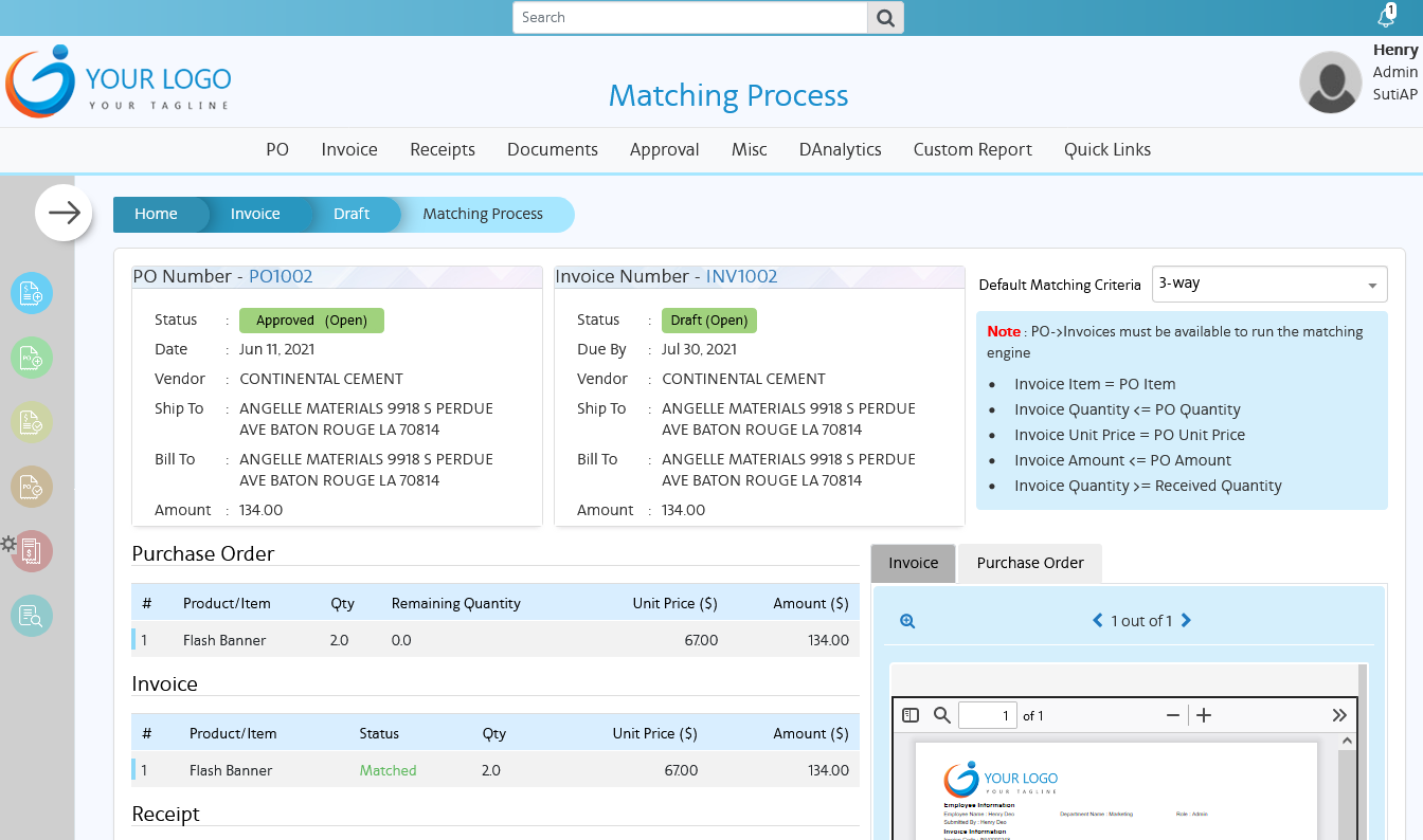 2-Way vs. 3-Way Matching: What's the Difference? - AvidXchange