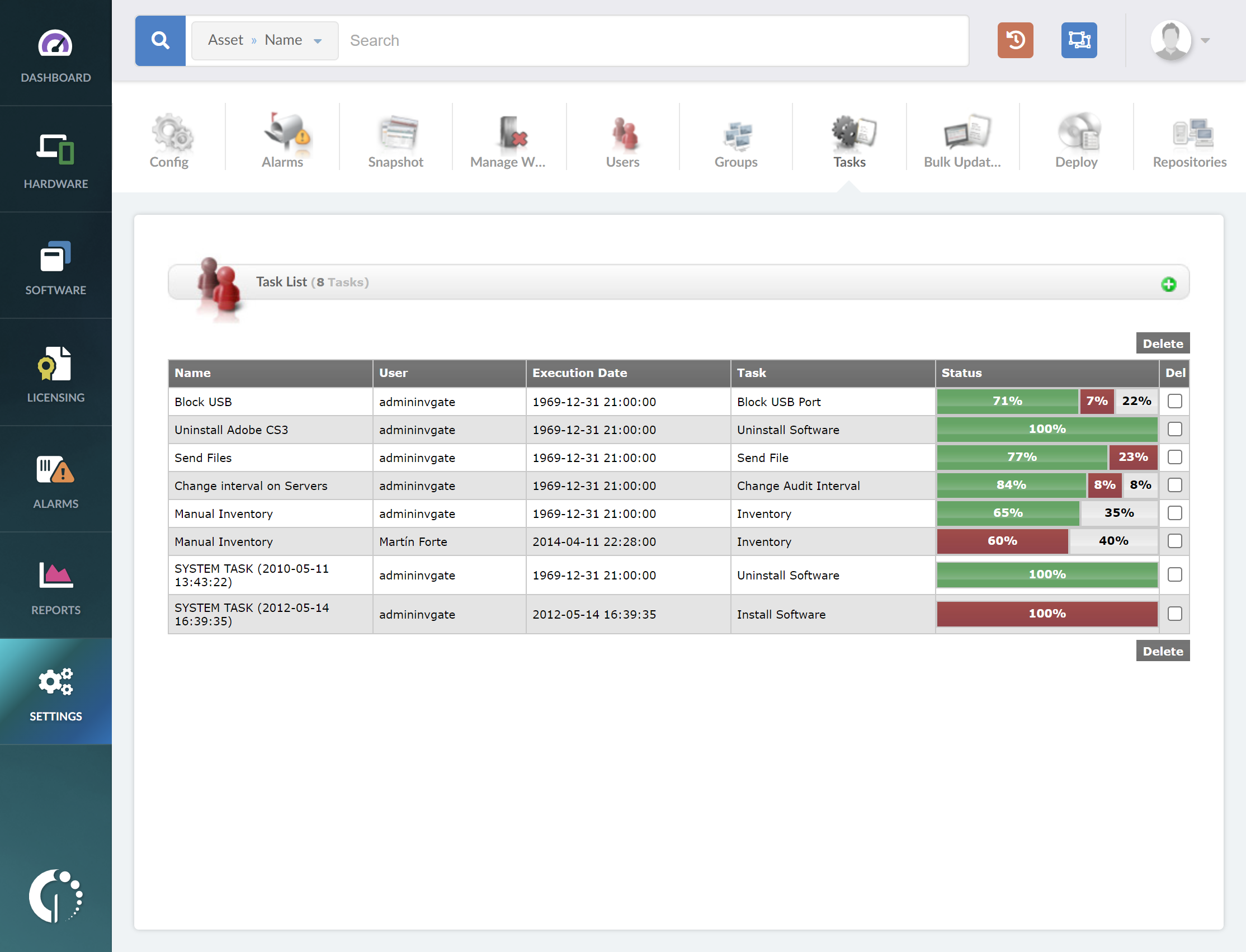 InvGate Assets Software - Remote software distribution