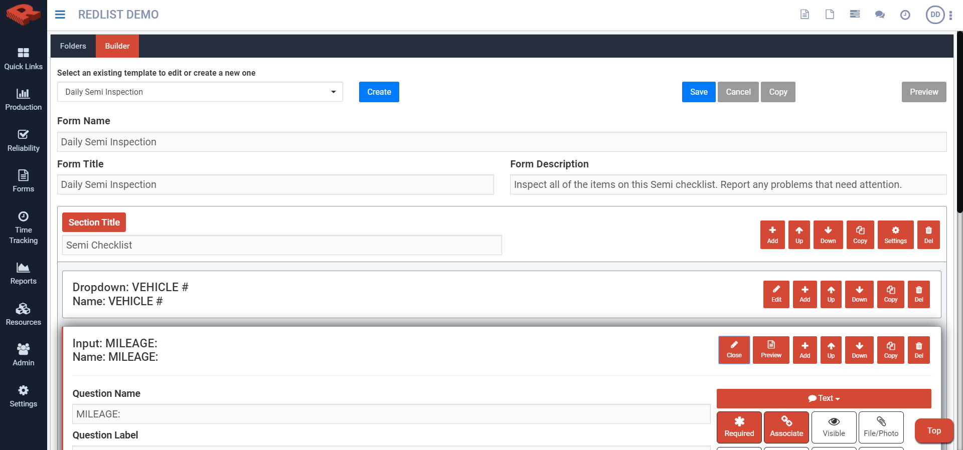 Digital form customization builder - web