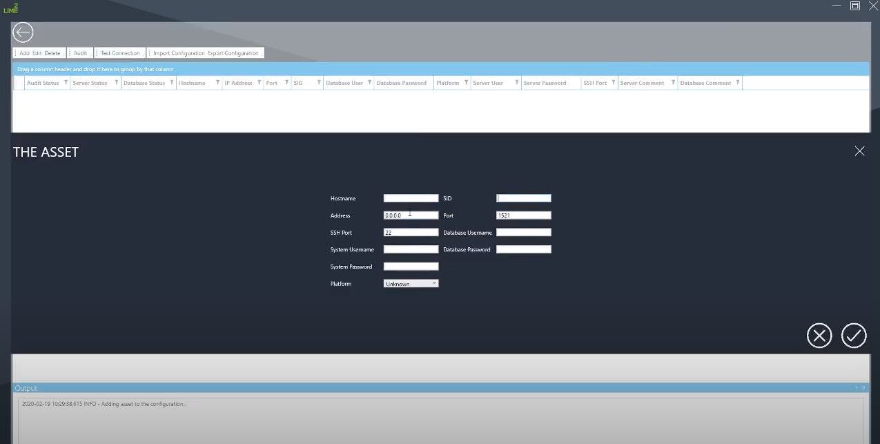 Lime License Manager Software - Lime2 add databases