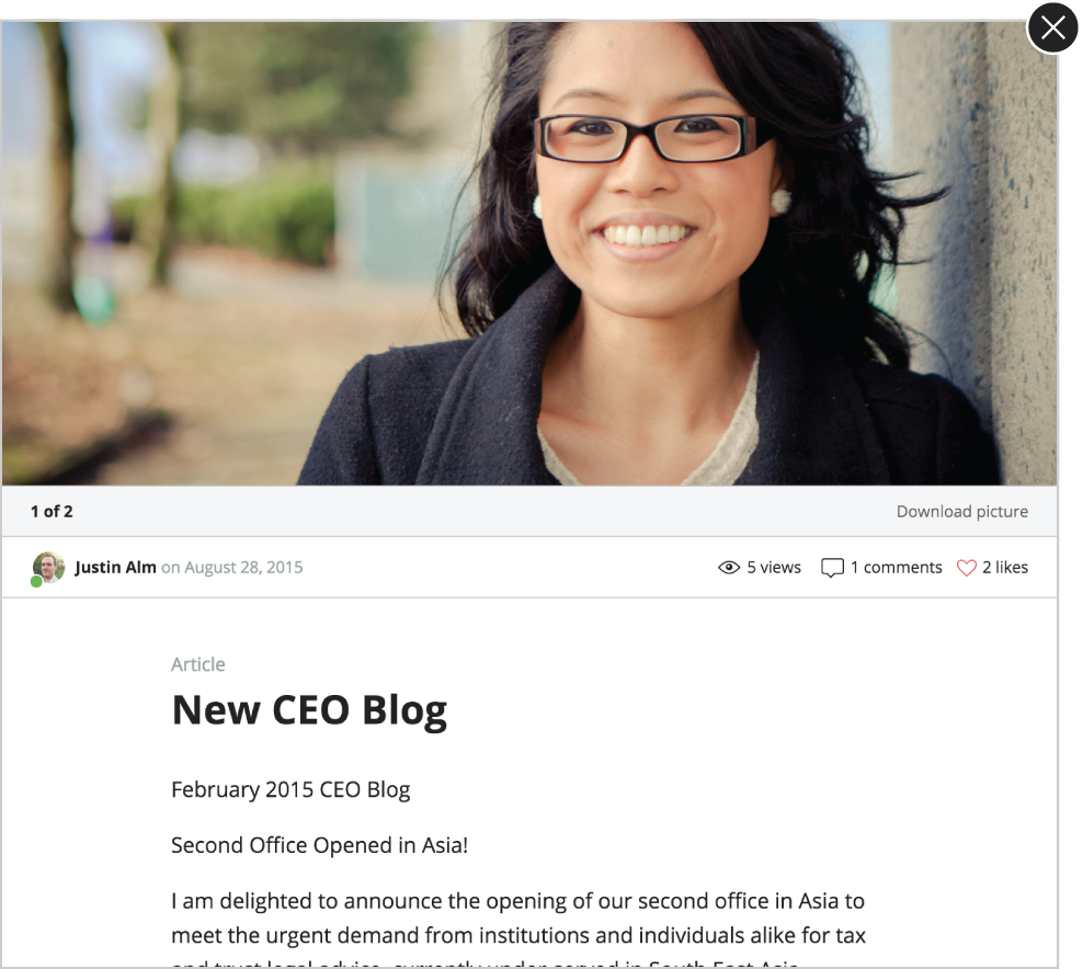 Share news articles.