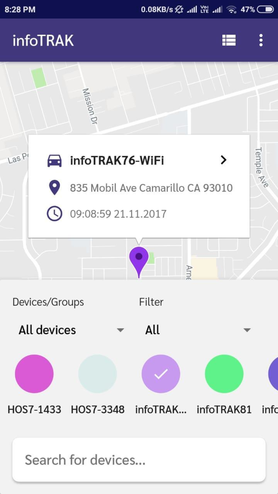 infoTRAK device search-thumb