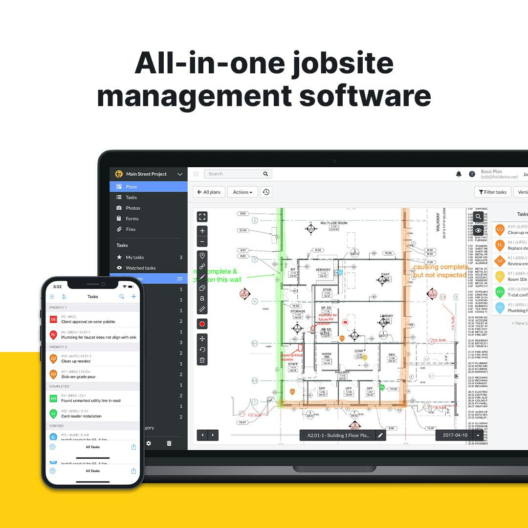 Fieldwire Software - All-in-one jobsite management software
