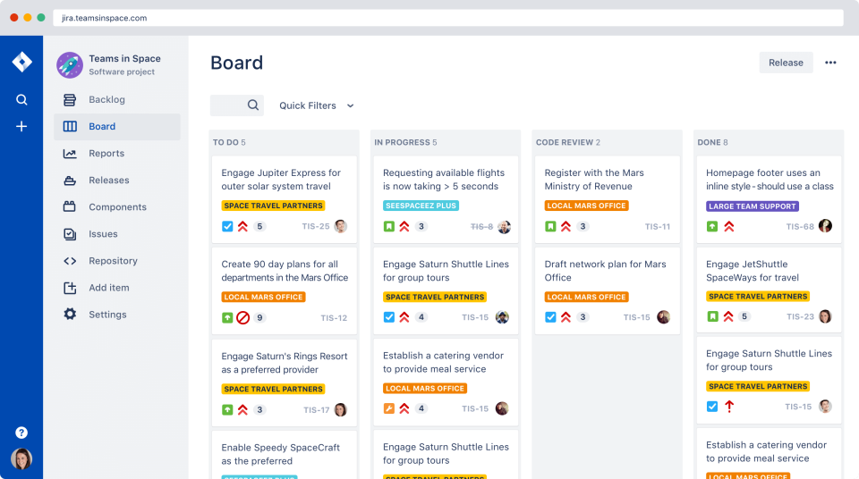 <p><i><span style="font-weight: 400;">Common workboard to view tasks in Jira</span></i></p>

