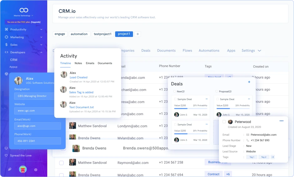 CRM.io Software - 2022 Reviews, Pricing & Demo