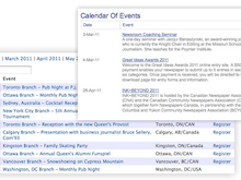 Exware Association Management Software - Events can be created, managed, and shared with Exware