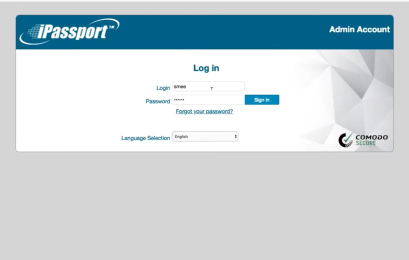 iPassport Laboratory login