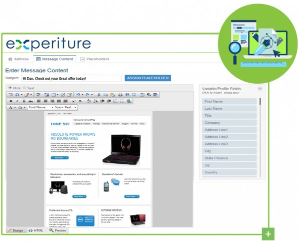 Experiture Software - Experiture aids in creating personalized marketing content