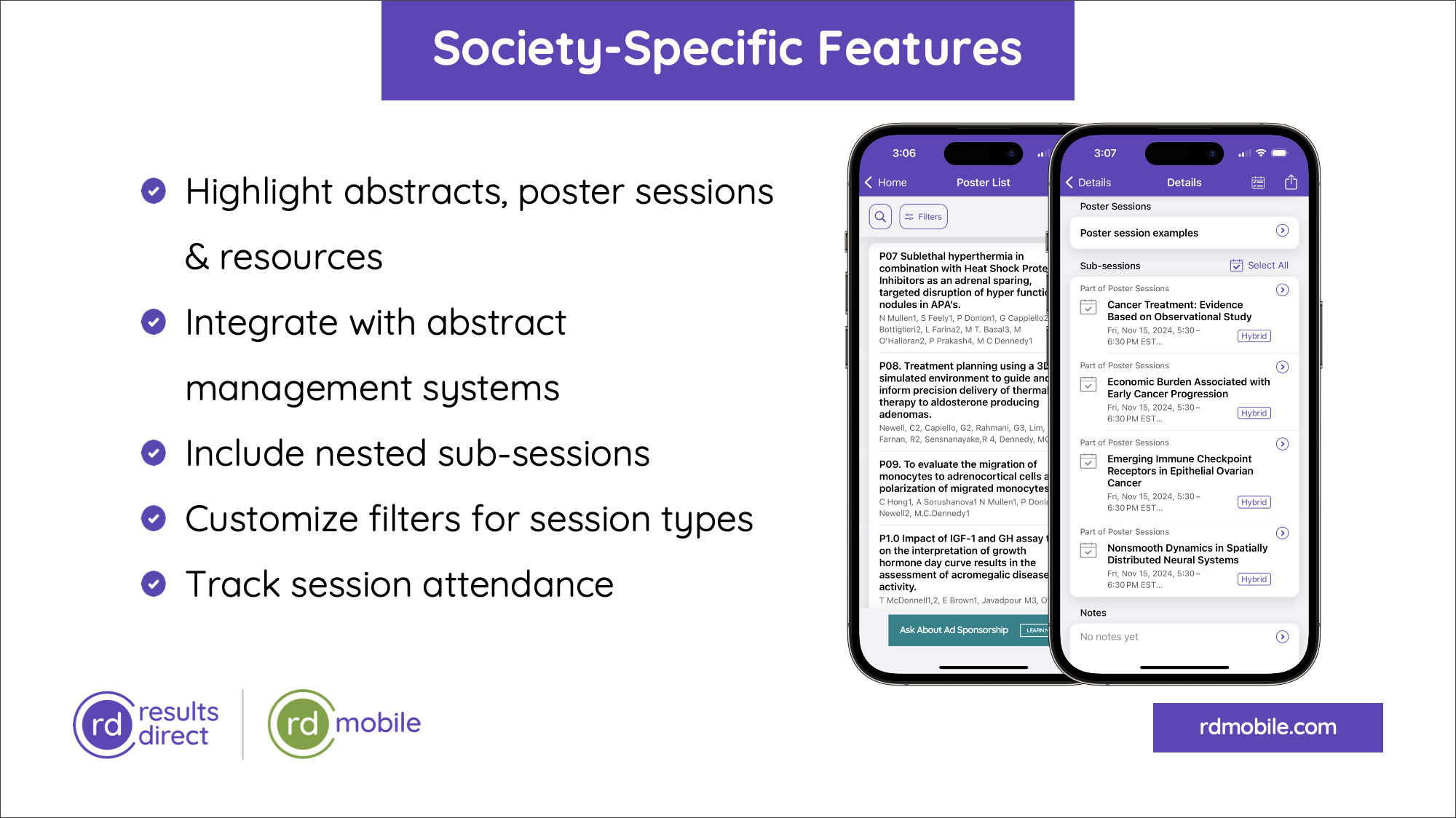 Society-Specific Features | Abstracts, Posters, Papers & Sub-Sessions