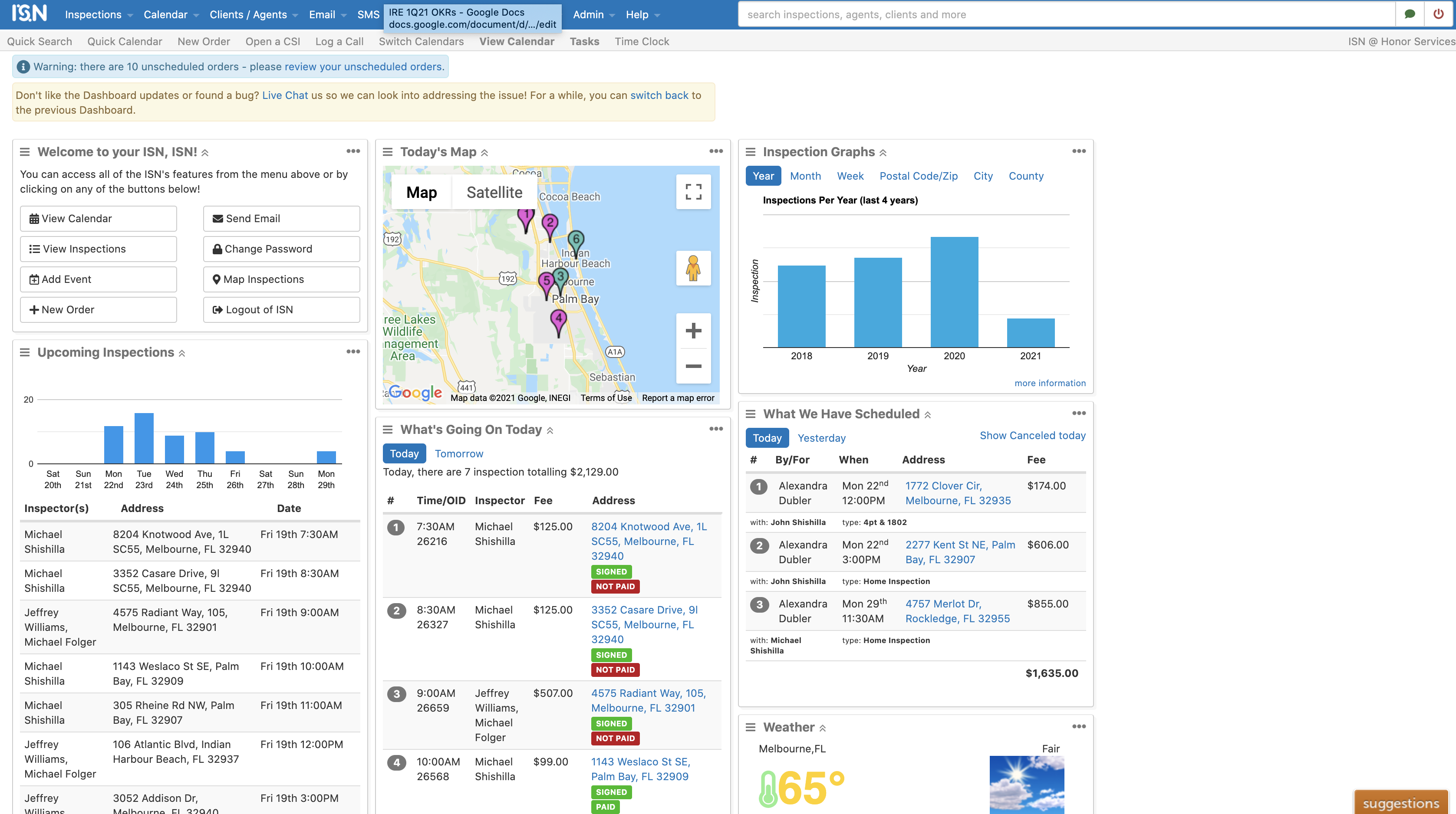 Inspection Support Network