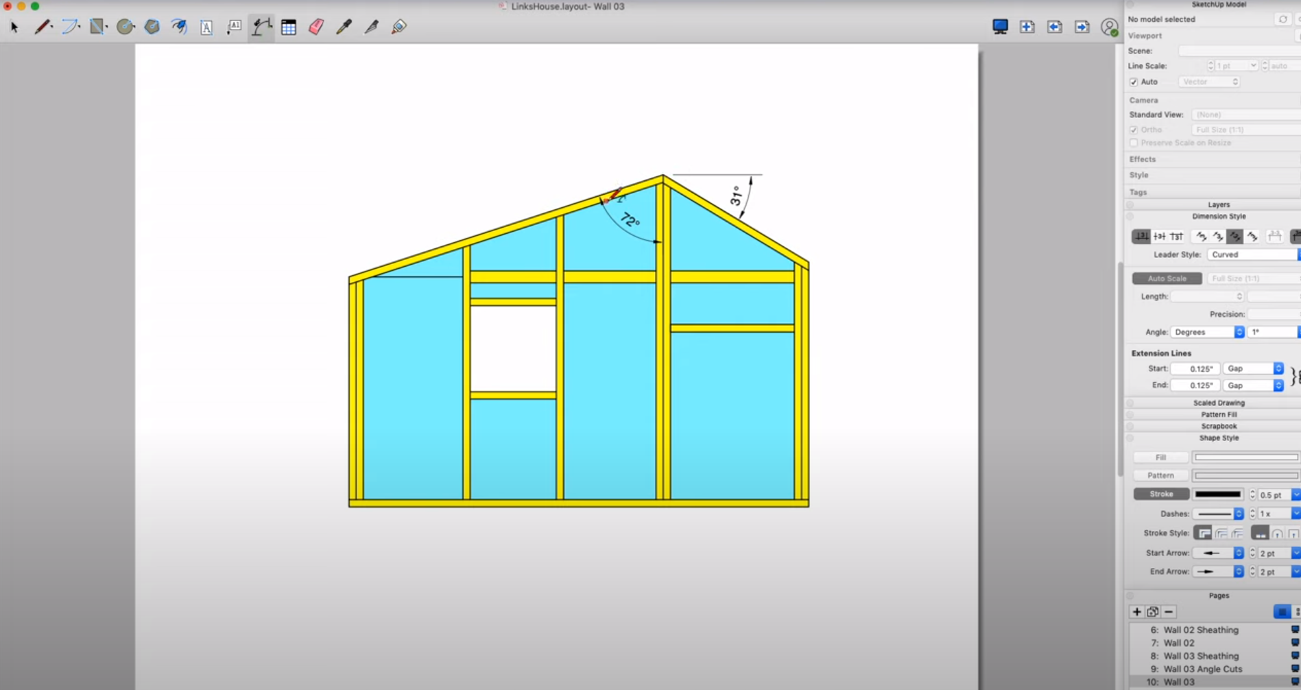 sketchup online how to set dimensions