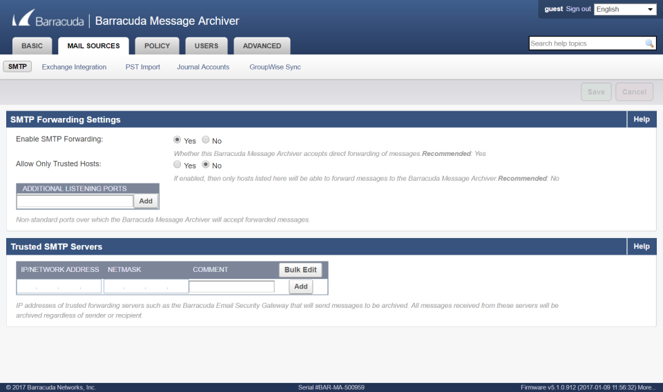 Barracuda Message Archiver Software - 4
