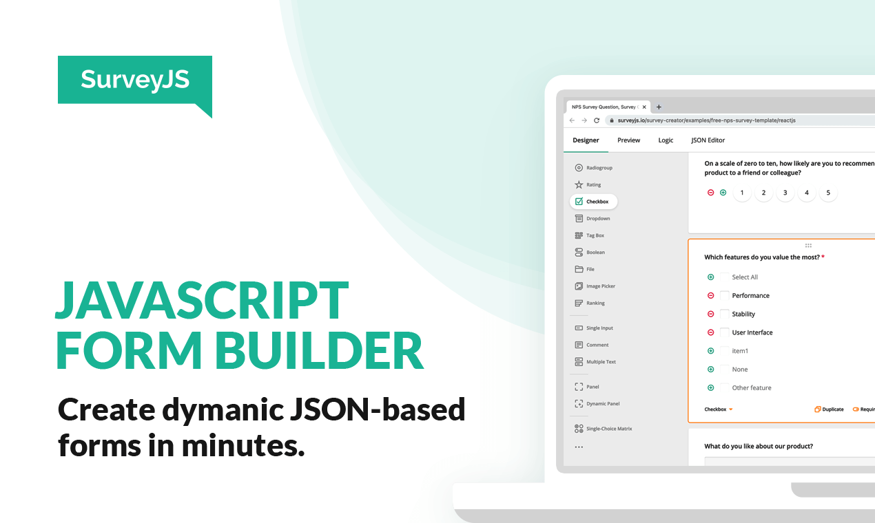 SurveyJS Logiciel - 1