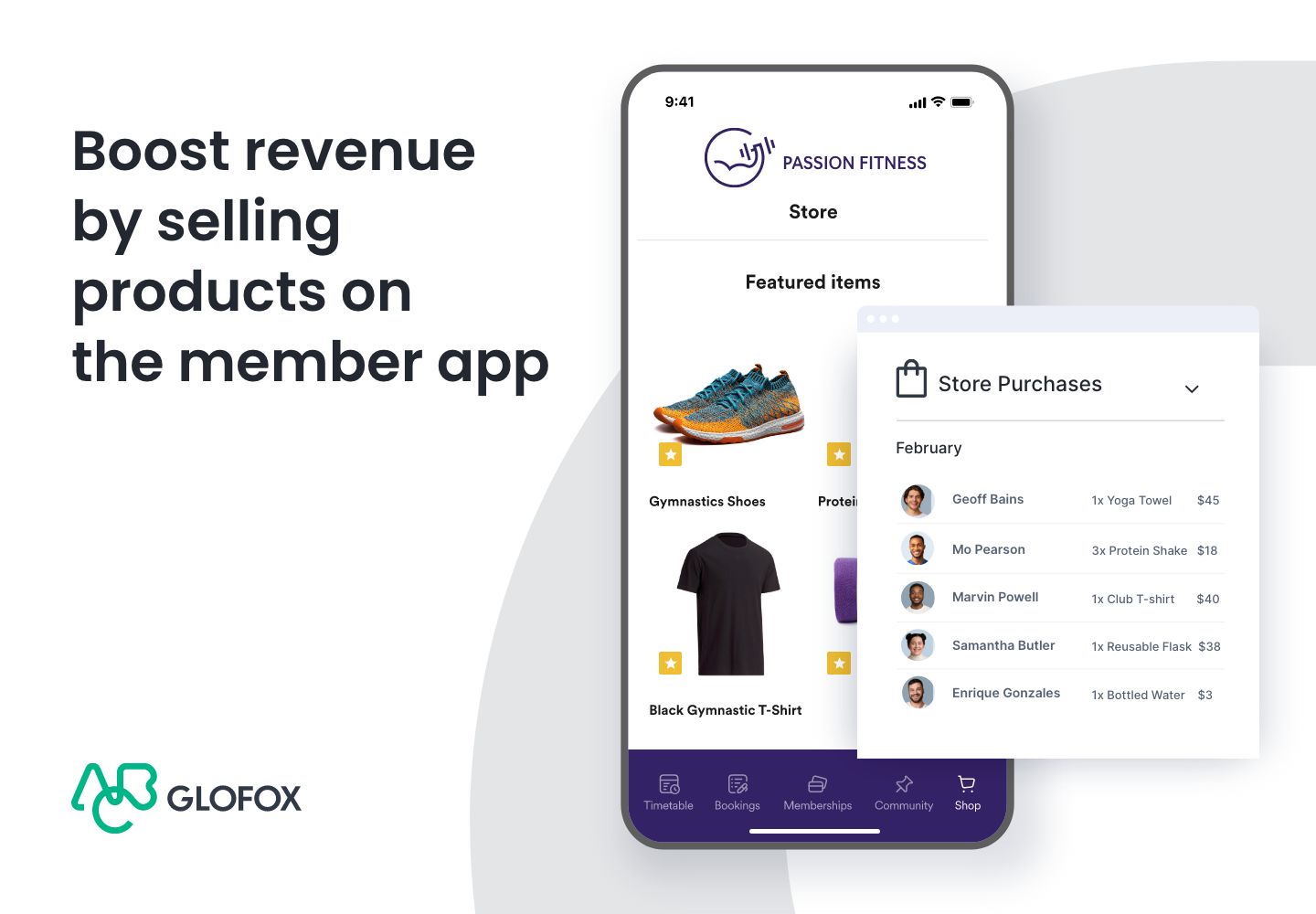 Member Store – Drive more revenue into your business by selling products and merchandise through your Member App.