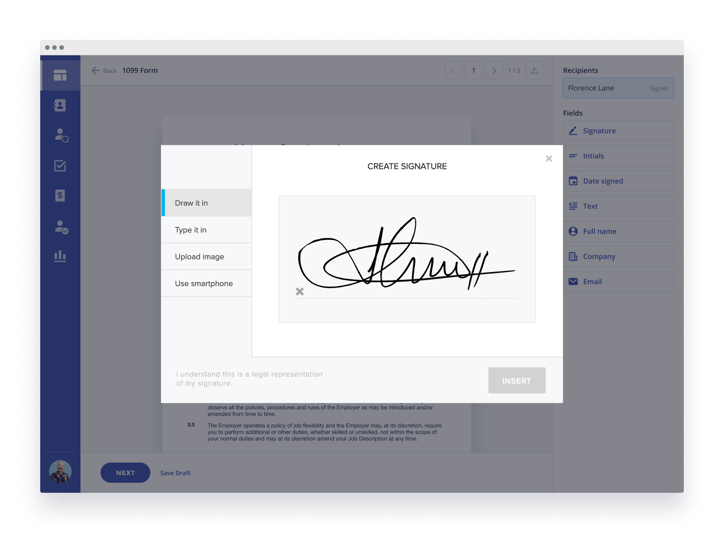 Worksuite Software - Digital Signing