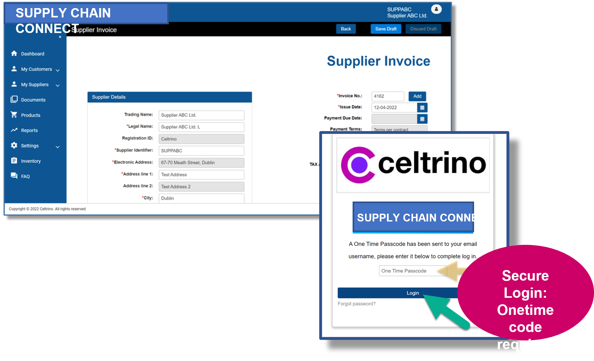 Celtrino EDI screenshot
