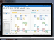 Microsoft Outlook Software - Manage multiple calendars both in side-by-side and in overlay mode