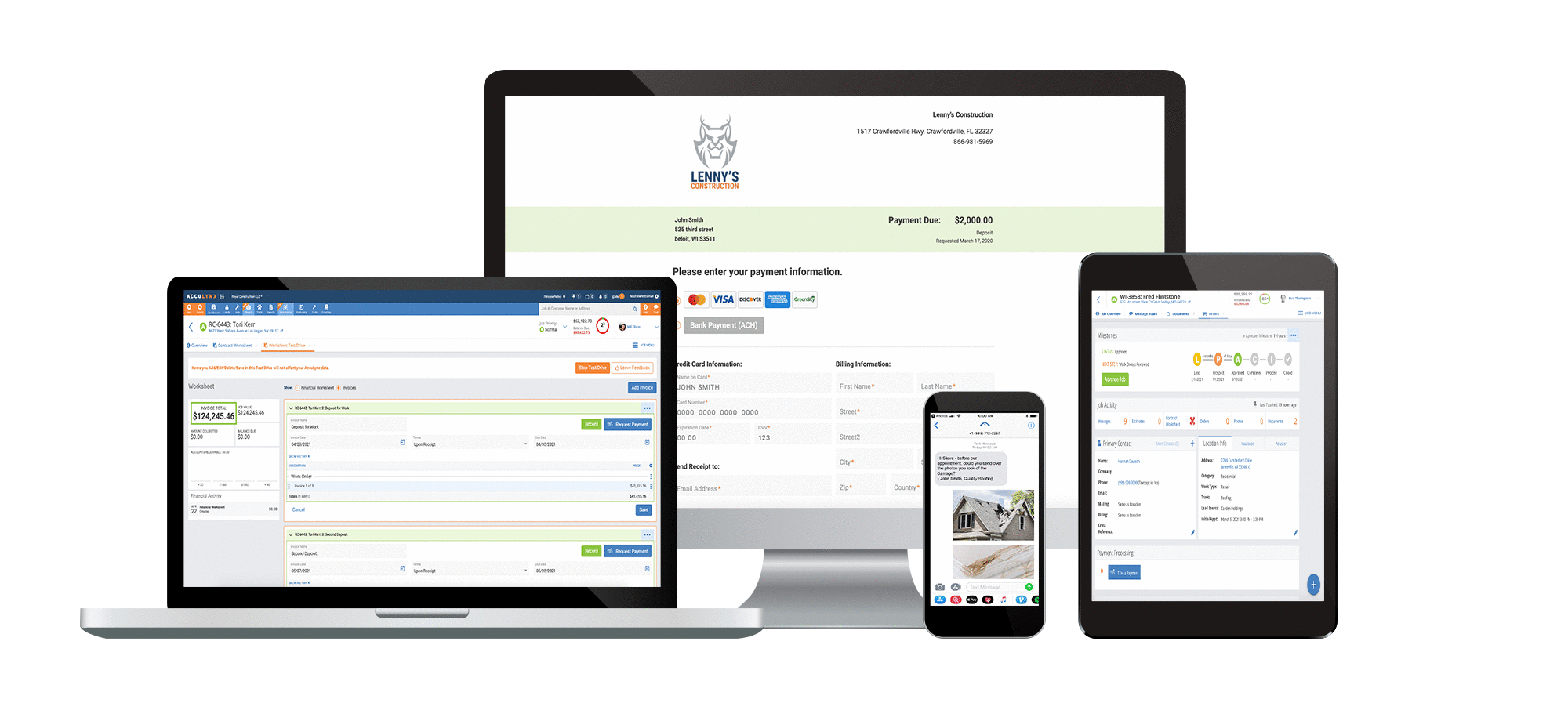AccuLynx is the all-in-one system that you need to run your roofing company. Track leads, manage jobs, collect payments, provide financing and so much more all within AccuLynx.
