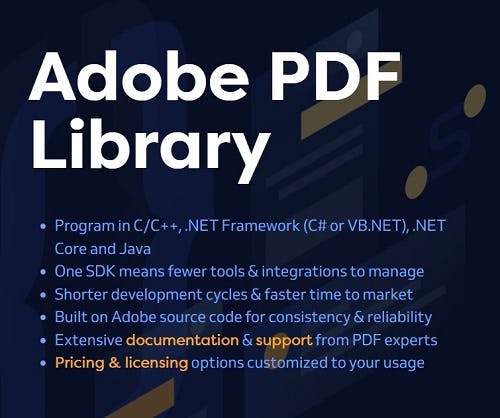Adobe PDF Library Logiciel - 1