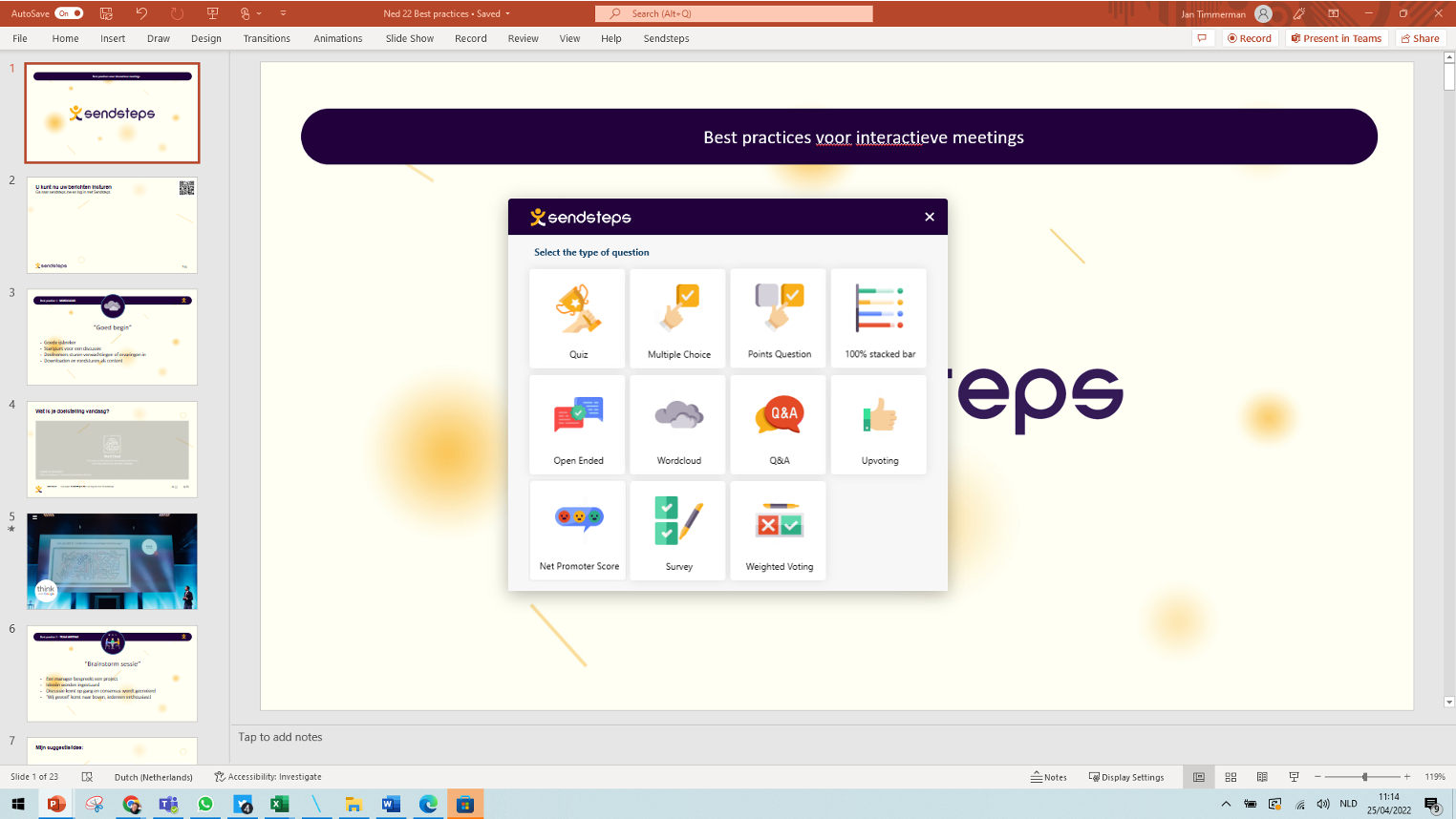 Sendsteps Software - Sendsteps PowerPoint Add-in