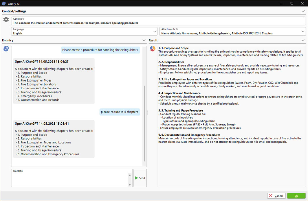 QBD.Net screenshot: AI Assistant in QBD.Net