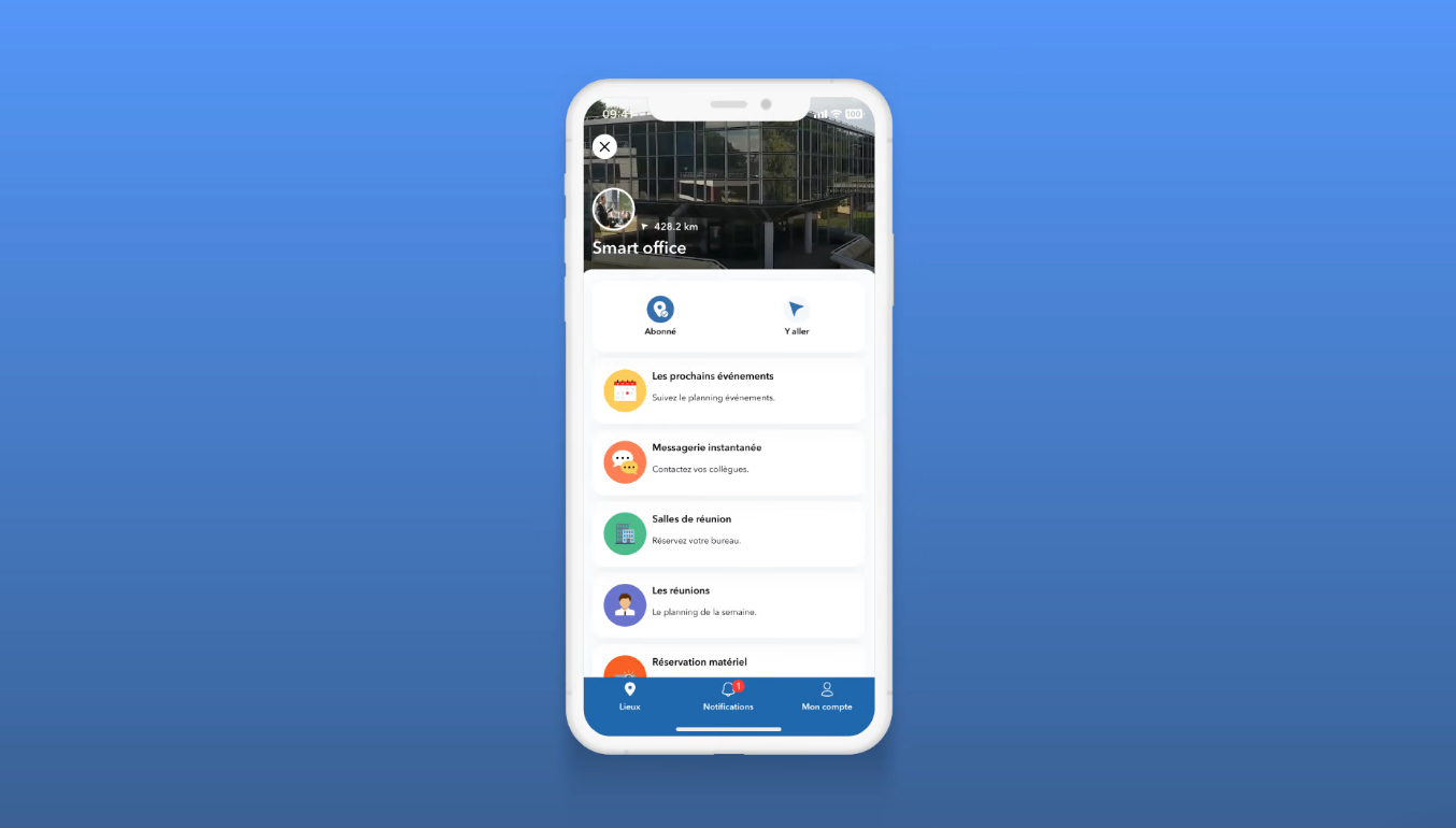 Imagina Smart Offices screenshot: App Smart office