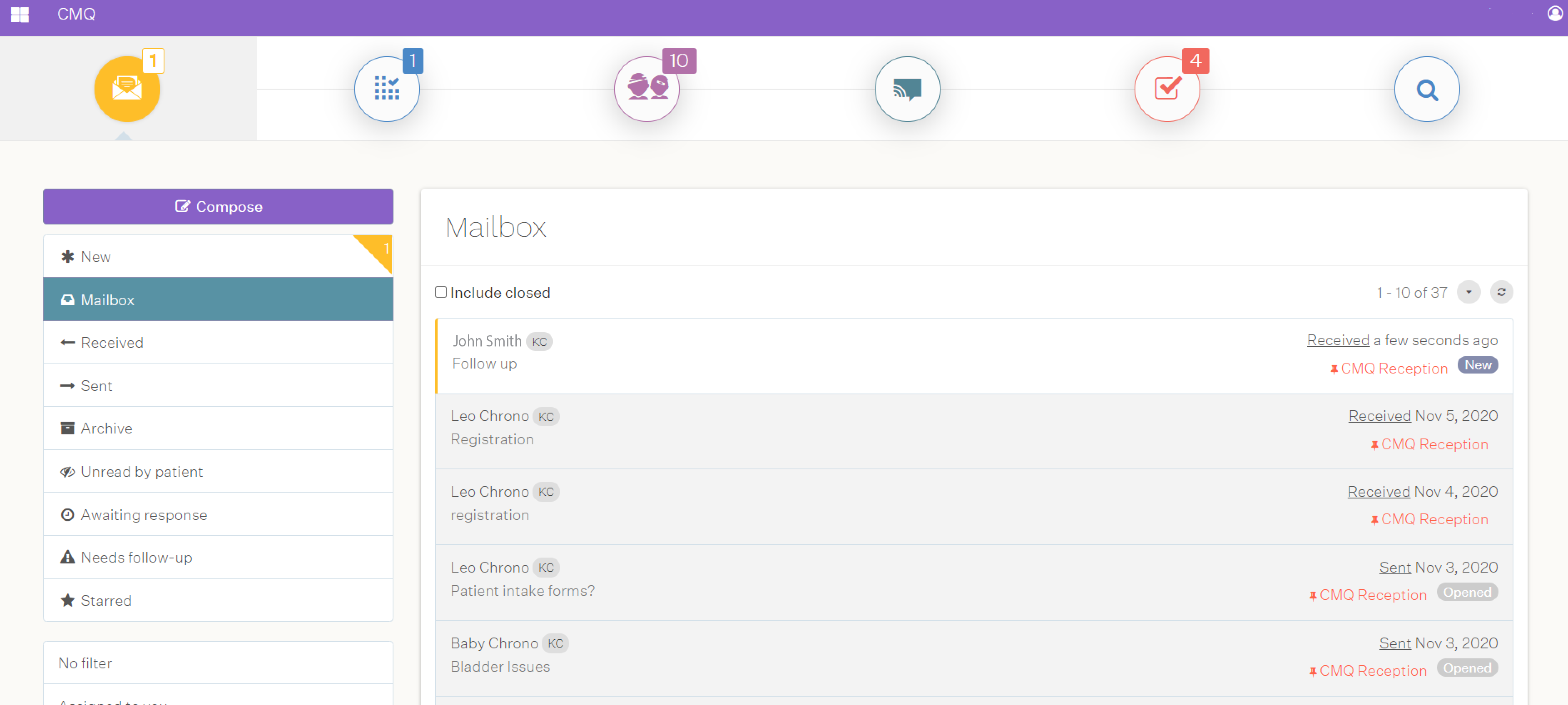Pomelo Health mailbox