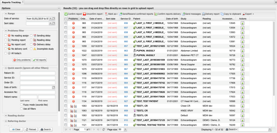 EMSOW Software - Send & track reports