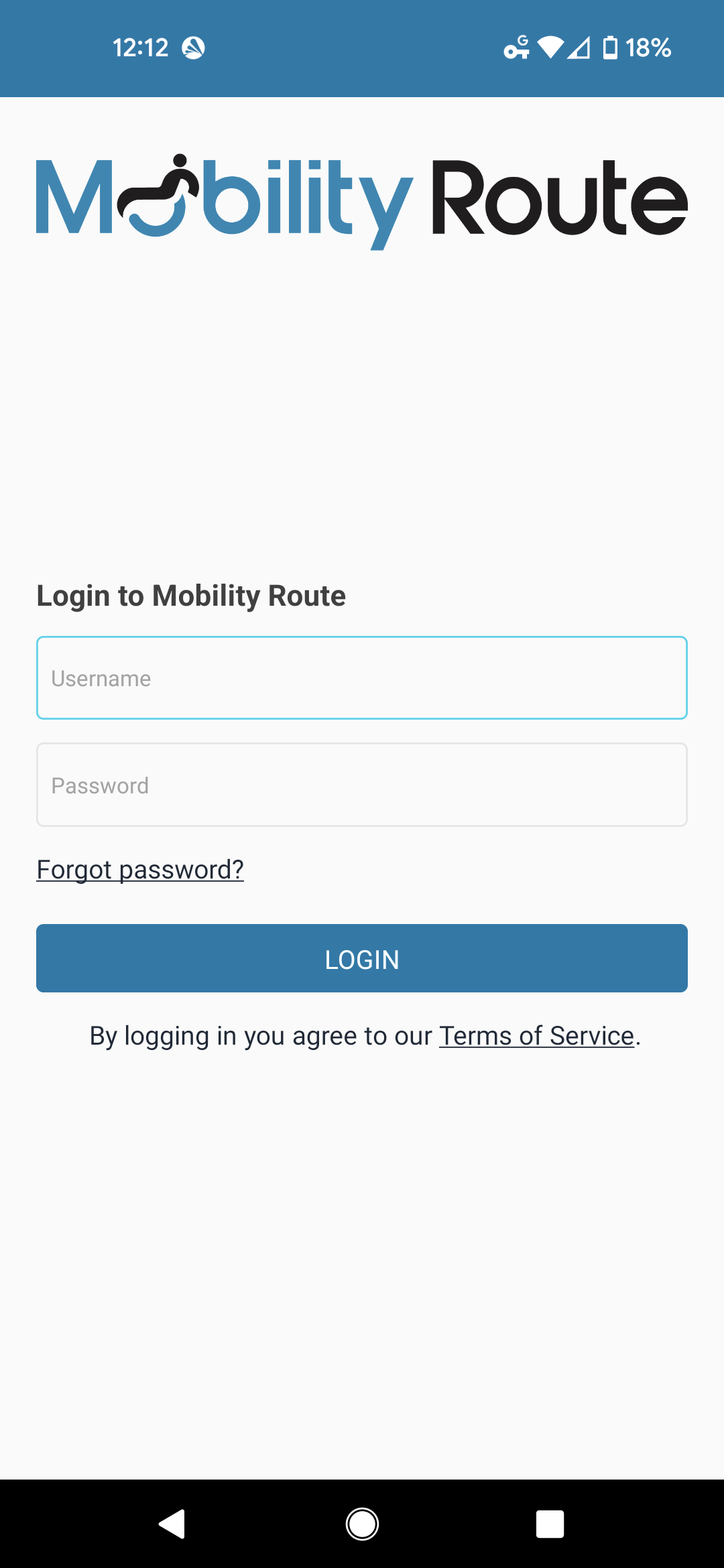 Mobility Route login
